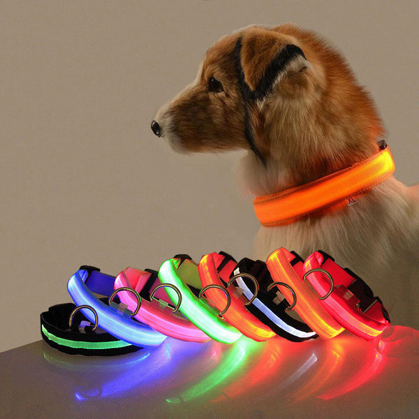 Rechargeable Flashing LED Pet Dog Collar