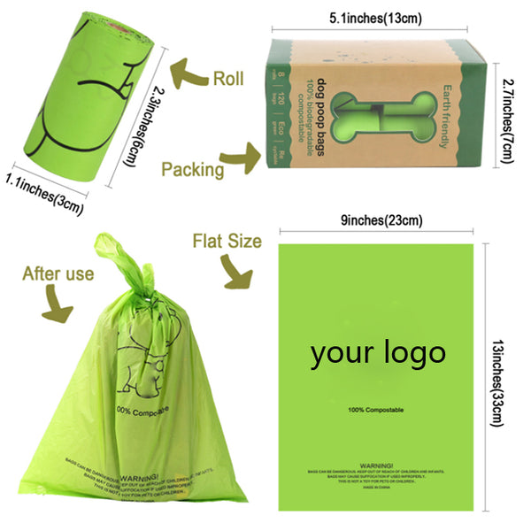 Strong Dog Poop Waste Bags With Dispenser