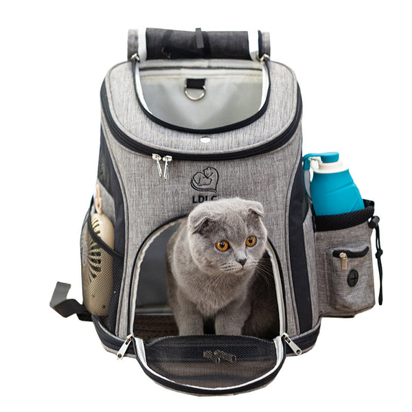 Pet Cat Carrier Backpack Breathable Cat Travel Outdoor Shoulder