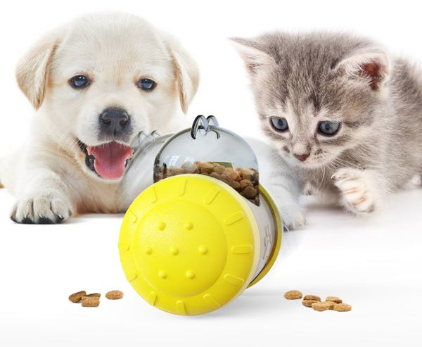 Dog Cat Enrichment Treat Food Dispensing Puzzle Interactive Ball Slow Feeder Brain stimulating Boredom Entertainment Puppy Tumble IQ Toys for Large Medium Small Dogs