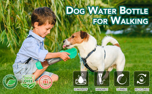 Outdoor Walking Portable Travel Dog All In One Water Bottle