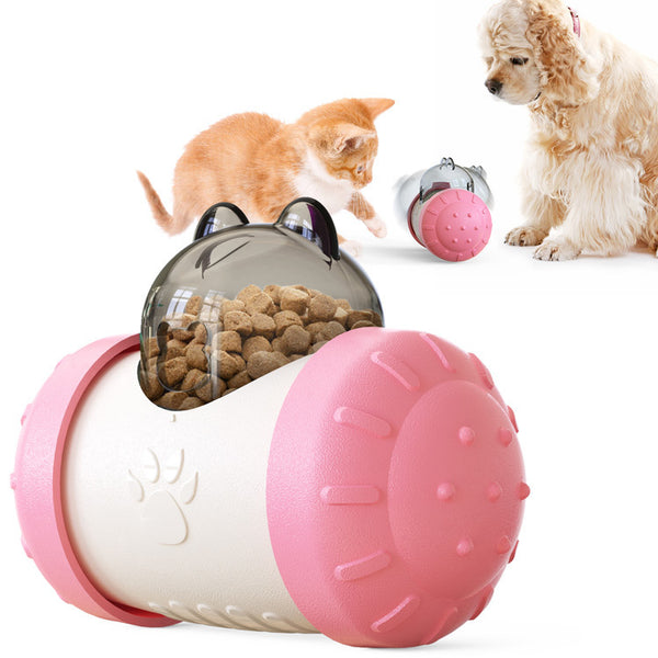 Dog Cat Enrichment Treat Food Dispensing Puzzle Interactive Ball Slow Feeder Brain stimulating Boredom Entertainment Puppy Tumble IQ Toys for Large Medium Small Dogs