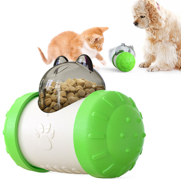 Dog Cat Enrichment Treat Food Dispensing Puzzle Interactive Ball Slow Feeder Brain stimulating Boredom Entertainment Puppy Tumble IQ Toys for Large Medium Small Dogs